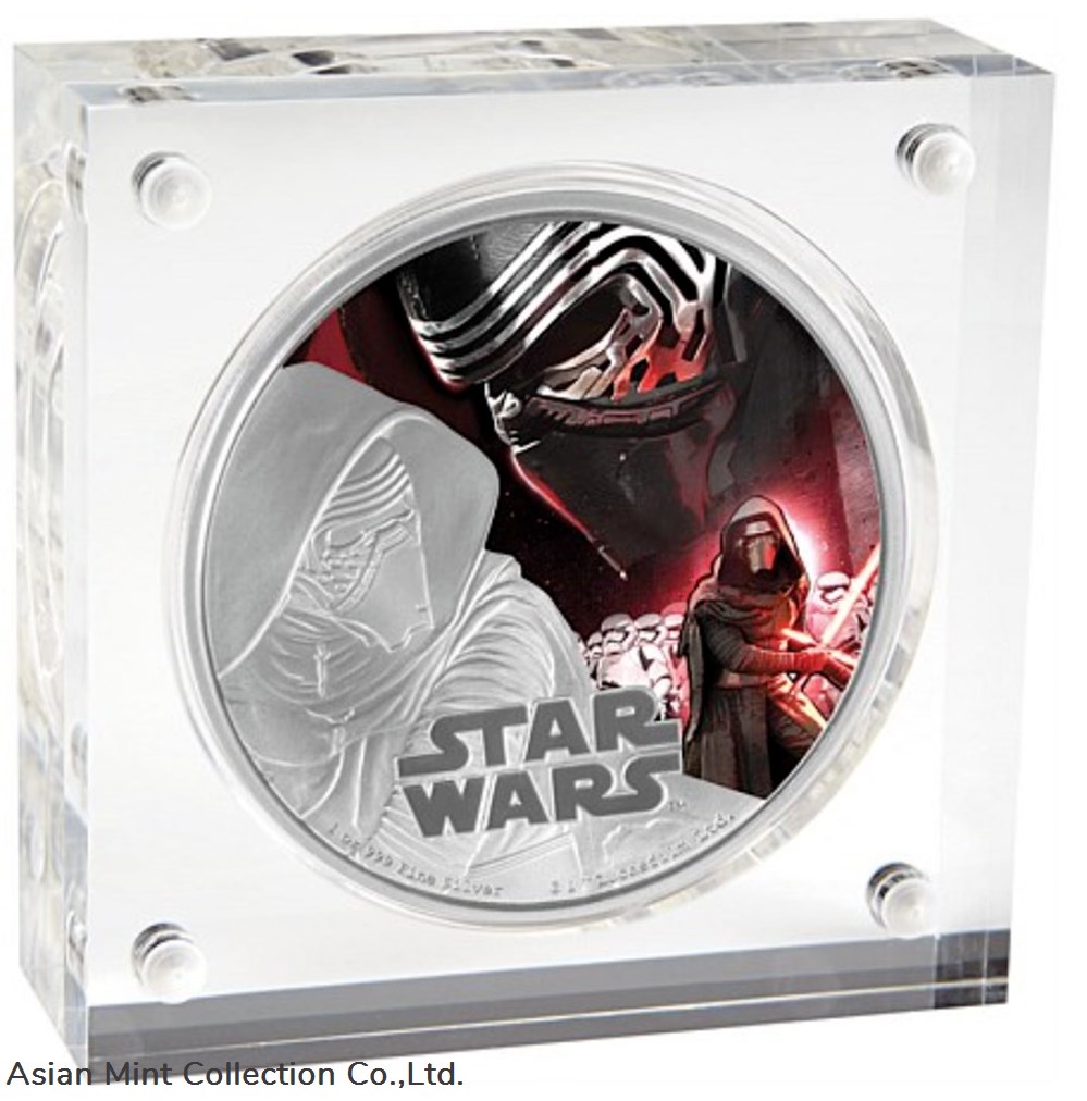 coins ingots bullion 2016 star wars kylo ren 1oz silver proof disney coin