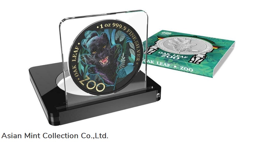2019 5 Mark The Oak Leaf - Zoo Series - Black Panther 1 Oz Silver Coin 4 coins ingots bullion 2019 5 mark the oak leaf zoo series black panther 1 oz silver coin