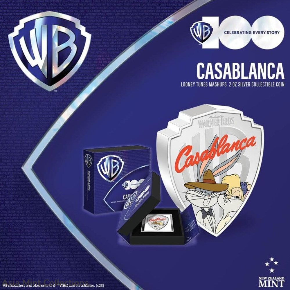 2023 Niue Warner Bros. Looney Tunes Mashups Casablanca 2oz Silver Proof Coin 8 coins ingots bullion 2023 niue warner bros looney tunes mashups casablanca 2oz silver proof coin