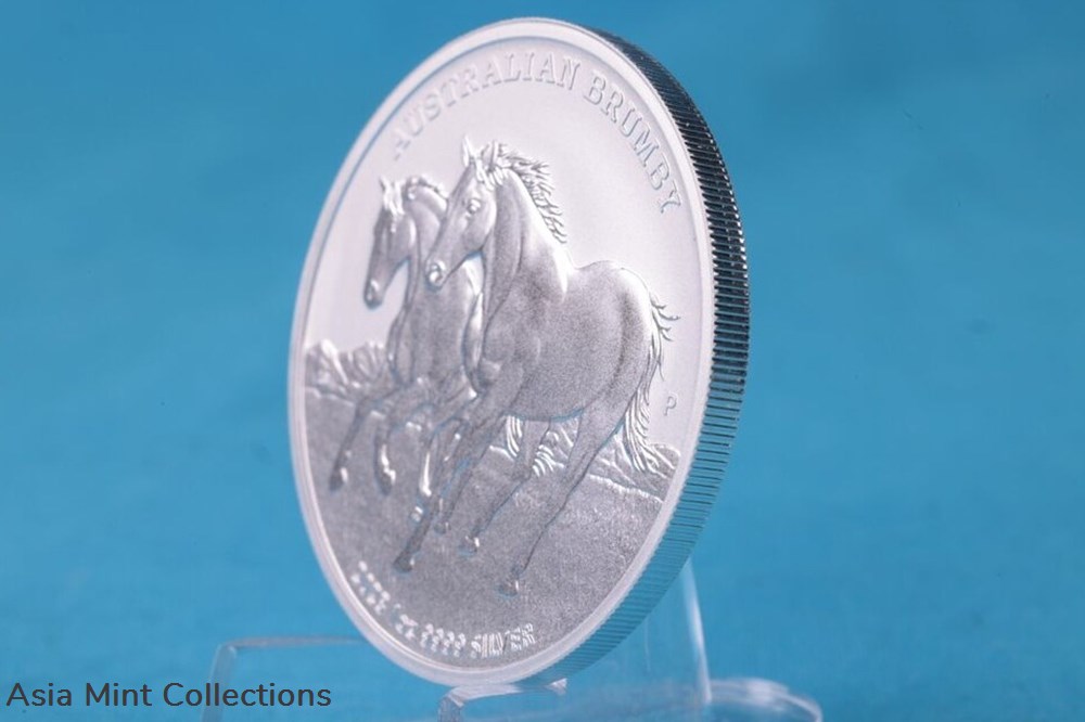 2023 - Australian Brumby Australia $1 Oz Silver 9999 ST/BU 8 coins ingots bullion coin 2023 australian brumby australia 1 oz silver 9999 st bu