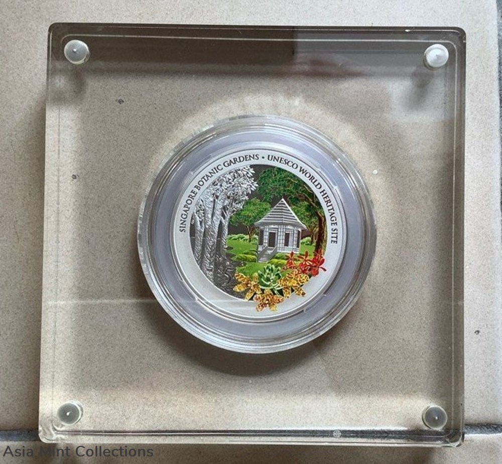 coins ingots bullion 2016 singapore botanic gardens silver proof colour coin
