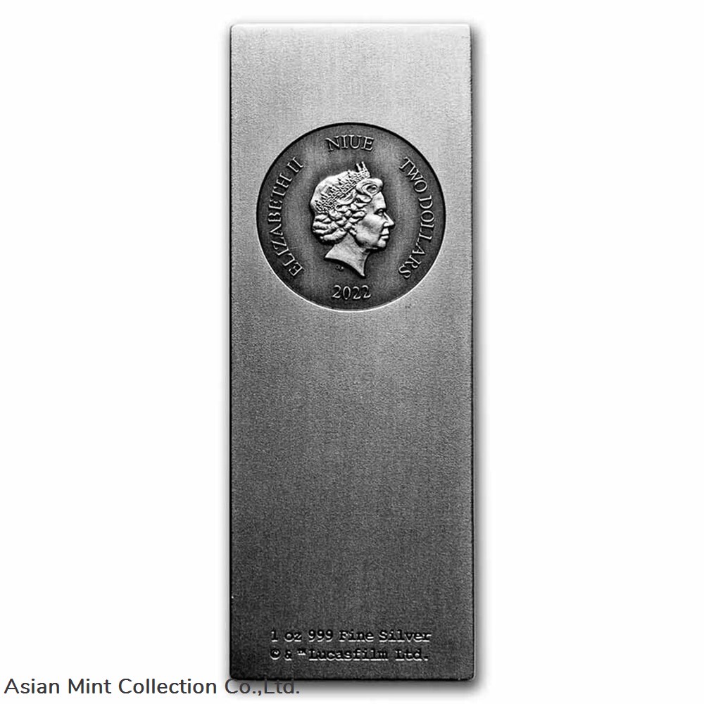2022 Star Wars Han Solo in Carbonite 1 oz .999 Fine Silver $2 Coin Bar Niue COA 4 coins ingots bullion 2022 star wars han solo in carbonite 1 oz 999 fine silver 2 coin bar niue coa