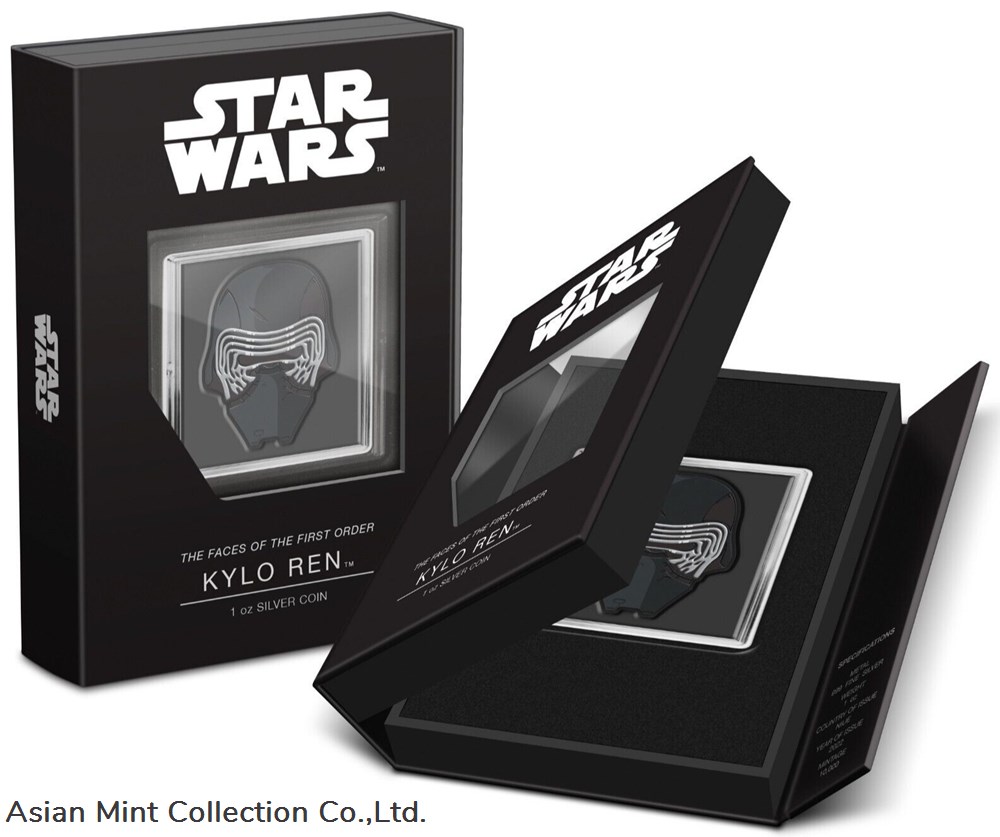 2022 - 1 Oz Silver Proof - Star Wars The Faces of the First Order™ – Kylo 3 coins ingots bullion ingot 2022 1 oz silver proof star wars the faces of the first order kylo
