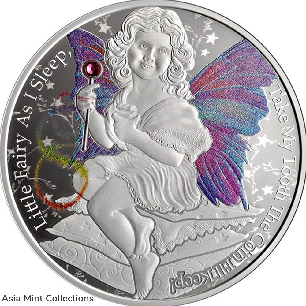 2022 - Tooth Fairy 1/2 oz Proof Silver Coin 2 Cedis Republic of Ghana coins ingots bullion 2022 tooth fairy 1 2 oz proof silver coin 2 cedis republic of ghana