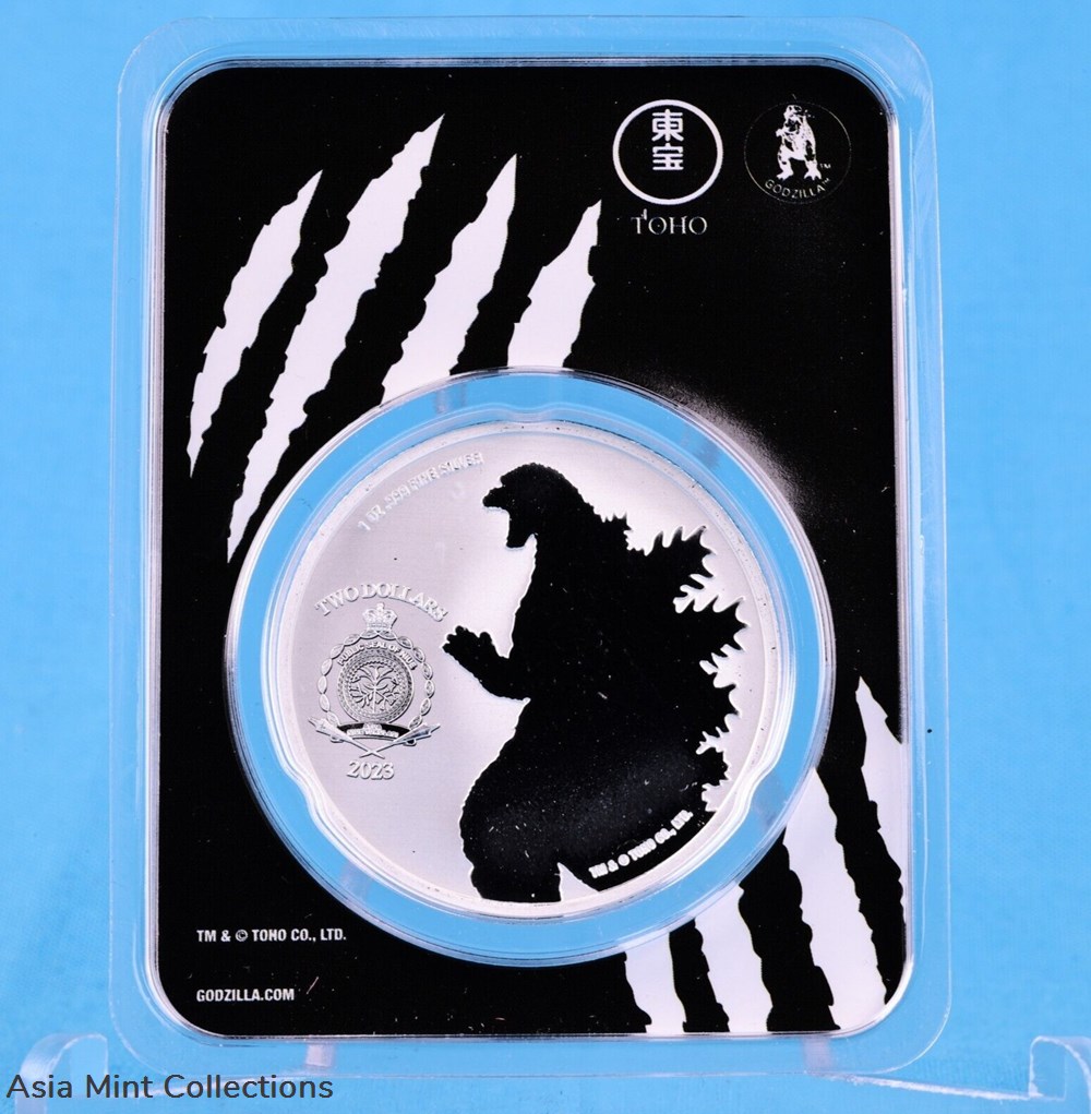 2023 - Mothra Godzilla Silver Coin Color 1 Oz 999 Niue $2 ST/BU 7 coins ingots bullion 2023 mothra godzilla silver coin color 1 oz 999 niue 2 st bu