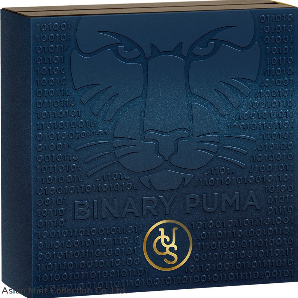 2023 United Crypto States Binary Puma 2oz Silver Antiqued Coin 4 coins ingots bullion 2023 united crypto states binary puma 2oz silver antiqued coin