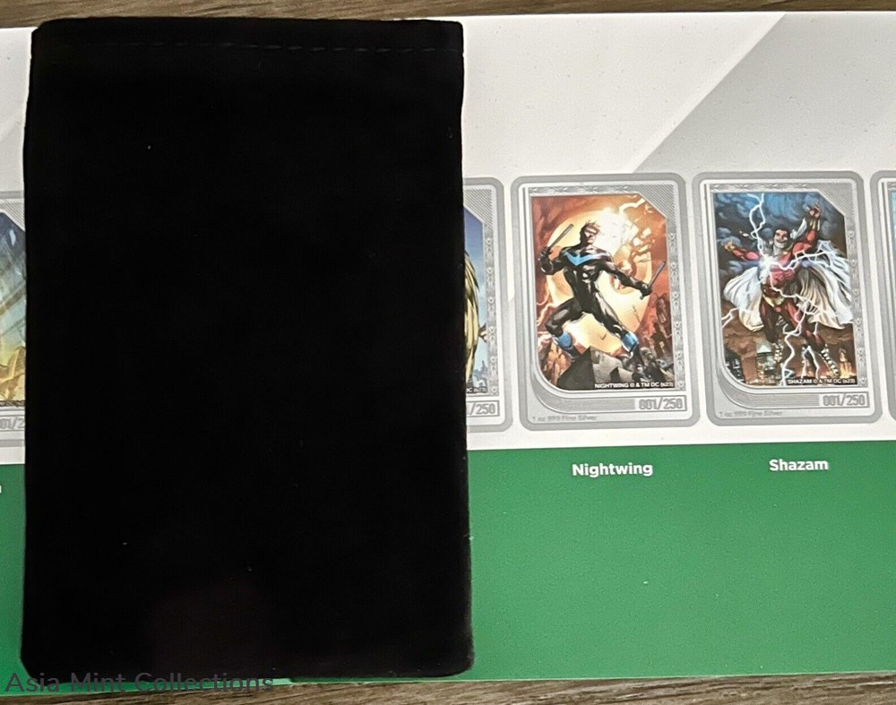 2023 Niue DC Trading Coins - Nightwing 182/250 - Limited Mintage 4 ingots bullion silver 2023 niue dc trading coins nightwing 182 250 limited mintage