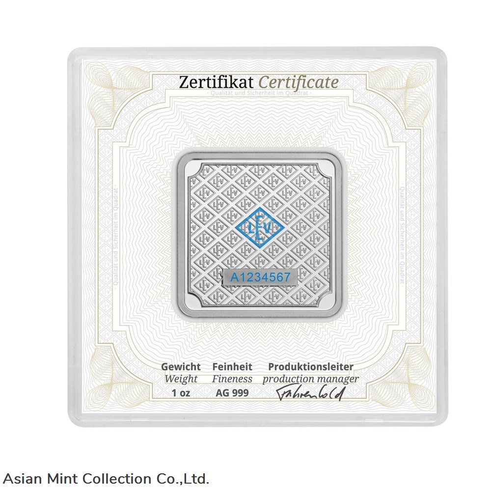 2017 - 1oz Geiger Edelmetalle Silver Square Bar 2 coins ingots bullion coin 2017 1oz geiger edelmetalle silver square bar