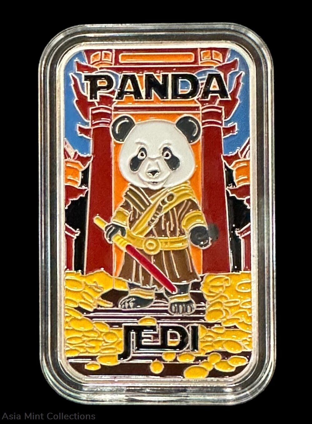 Panda Jedi Colorized 1 oz. Silver w/COA by Fantasy Mind Bullions coins ingots panda jedi colorized 1 oz silver w coa by fantasy mind bullions