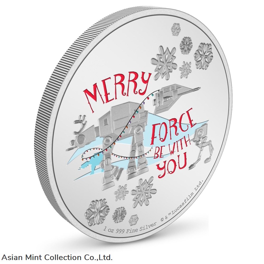 2022 - 1 Oz Silver Proof - Star Wars™ Season’s Greetings 2 coins ingots bullion coin 2022 1 oz silver proof star wars season s greetings