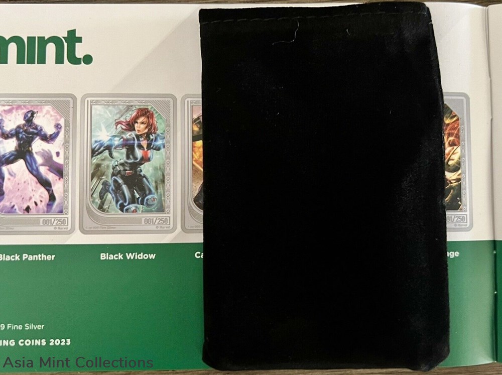 2023 - Limited Niue Marvel Trading Coins - Black Widow 196/250 - Minted Sold Out! 3 2023 limited niue marvel trading coins black widow 196 250 minted sold out
