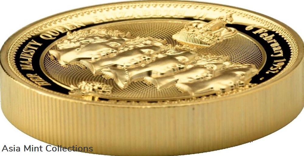 2022 NIUE Island $1 In memory of Her Majesty Queen Elizabeth Copper Proof Coin - 45 gram 2 coins ingots bullion 2022 niue island 1 in memory of her majesty queen elizabeth copper proof coin 45 gram