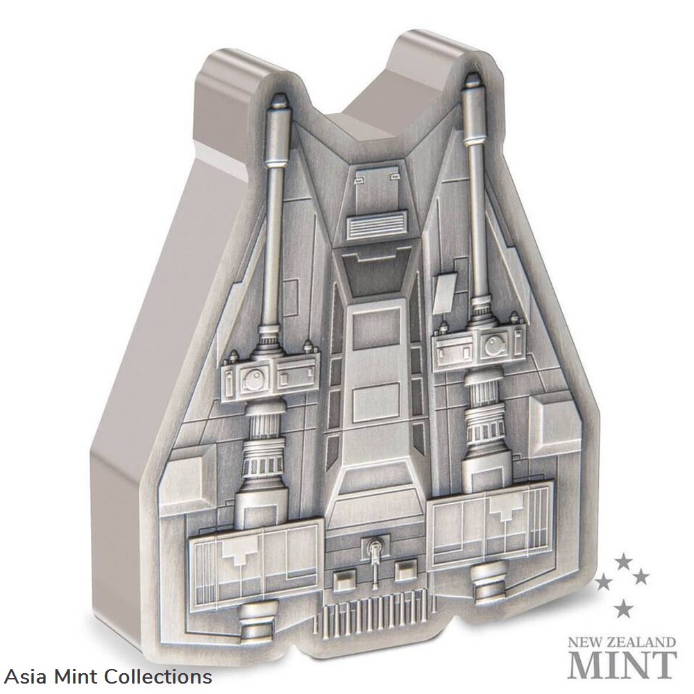 2023 Niue Star Wars Mandalorian Vehicle Snowspeeder 3oz Silver Antiqued Coin 2 coins ingots bullion 2023 niue star wars mandalorian vehicle snowspeeder 3oz silver antiqued coin