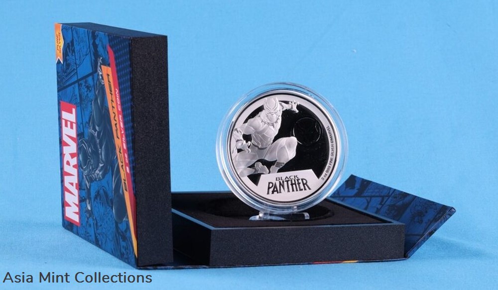 coins ingots bullion silver coin 2023 niue 10 black panther marvel classics 3 3 oz silber 999 pp mit ovp