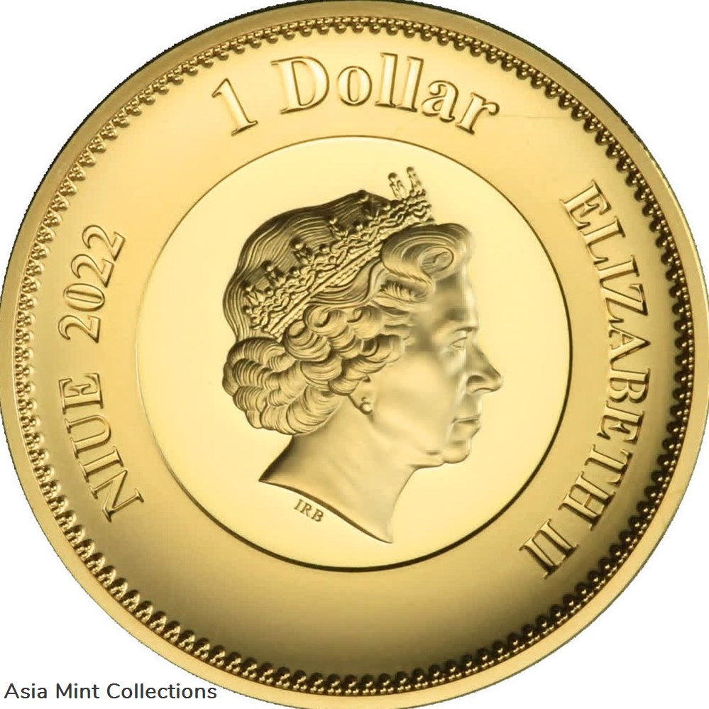 2022 - Niue 1 Dollar - Elizabeth II Queen Elizabeth coins ingots bullion copper coin 2022 niue 1 dollar elizabeth ii queen elizabeth