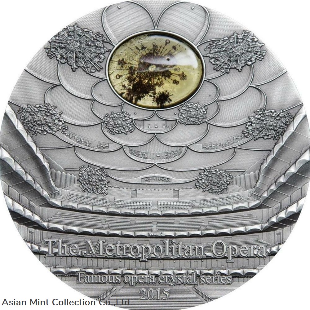 2015 - $10 Famous Opera II - The Metropolitan Opera 2 Oz Silver Coin Palau coins ingots bullion 2015 10 famous opera ii the metropolitan opera 2 oz silver coin palau