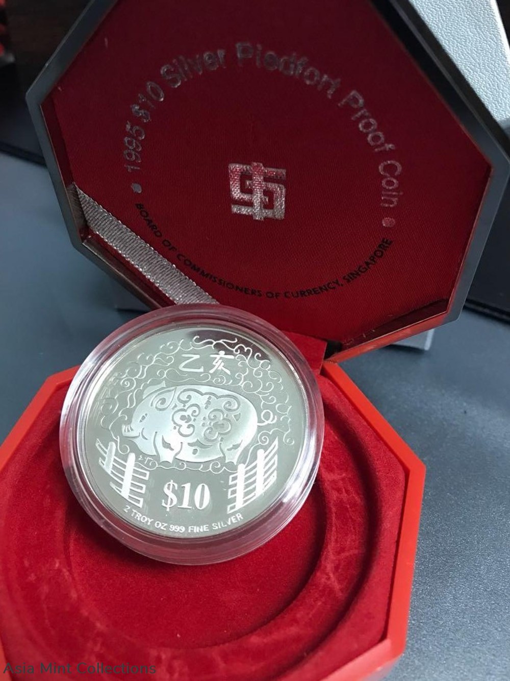 1995 $10 Silver Piedfort Proof Coin 2 coins ingots bullion 1995 10 silver piedfort proof coin