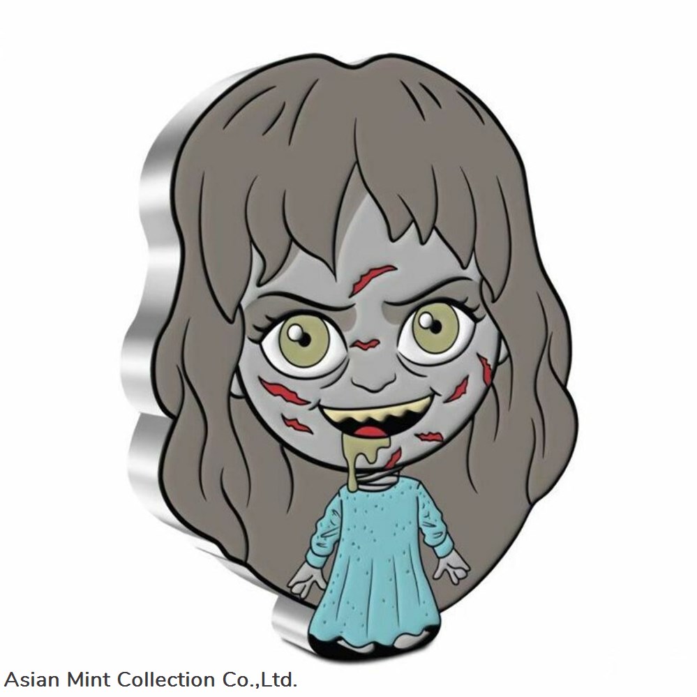 2022 - Horror Series The Exorcist 1oz Silver Chibi Coin Niue coins ingots bullion ingot 2022 horror series the exorcist 1oz silver chibi coin niue