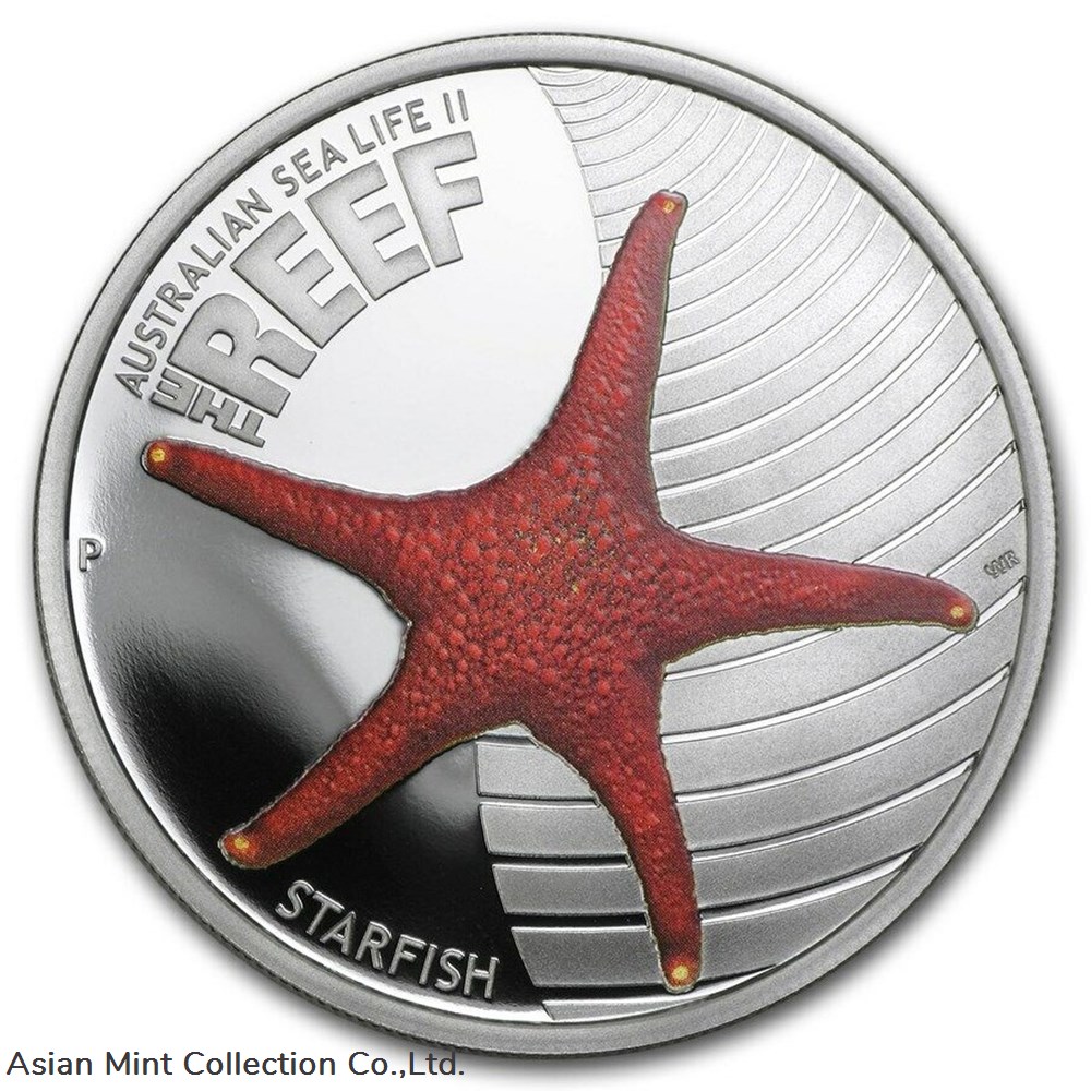 2011 Australia 50 Cents 1/2 oz Silver Starfish Proof (w/Box) THE REEF Series coins ingots bullion coin 2011 australia 50 cents 1 2 oz silver starfish proof w box the reef series