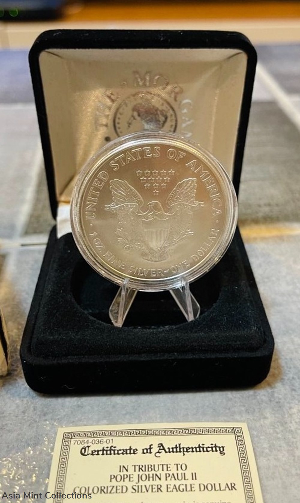 2005 America Silver Eagle $1 Colorized Enhanced Pope John Paul II Silver Coin - 1oz 3 coins ingots bullion 2005 america silver eagle 1 colorized enhanced pope john paul ii silver coin 1oz