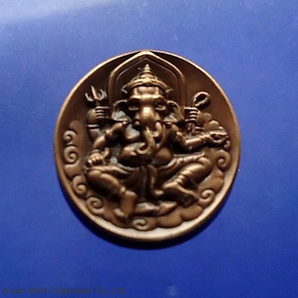 2009 - Ganesh Medal Behind Lord Vishnukarma (small print), Department of Fine Arts 2 medals 2009 ganesh medal behind lord vishnukarma small print department of fine arts