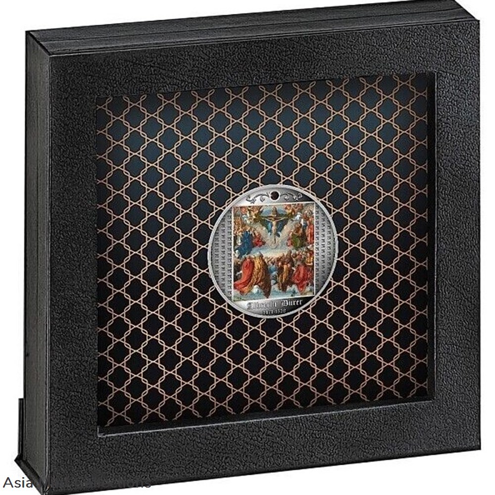 2021 - Adoration of the Trinity Albrecht Dürer Proof Silver Coin CFA Cameroon 3 coins ingots bullion 2021 adoration of the trinity albrecht durer proof silver coin cfa cameroon