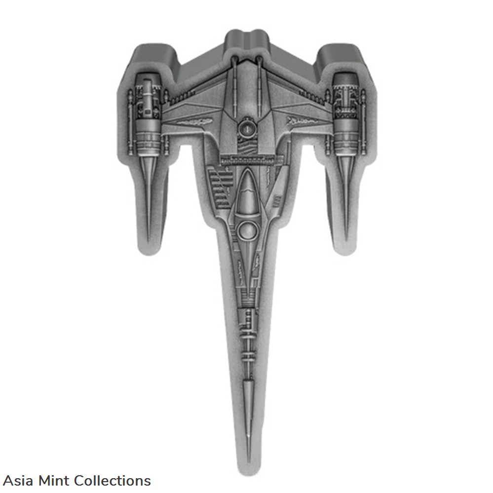 2023 Star Wars Mandalorian N-1 Starfighter 3 oz Silver Coin - Only 1,000 Minted! 4 coins ingots bullion 2023 star wars mandalorian n 1 starfighter 3 oz silver coin only 1 000 minted