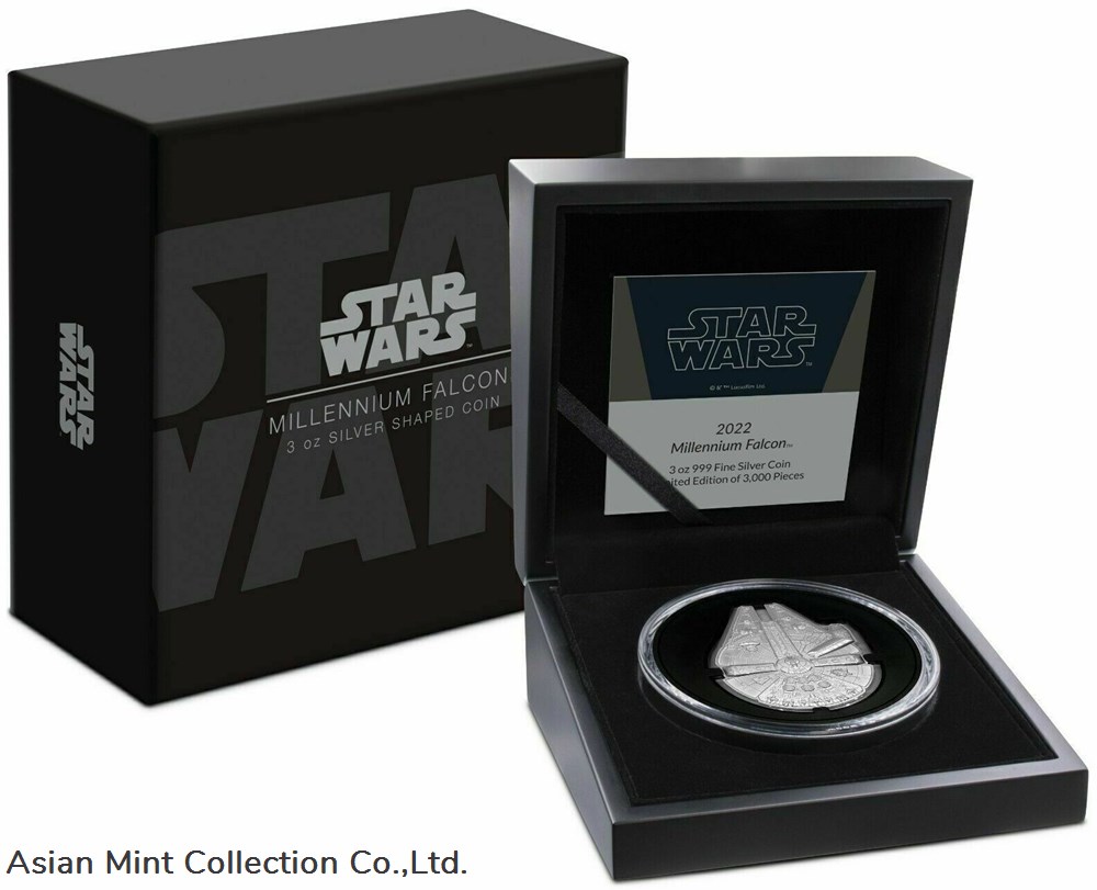 2022 Niue Star Wars Millennium Falcon Shaped 3oz Silver Coin 4 coins ingots bullion ingot 2022 niue star wars millennium falcon shaped 3oz silver coin