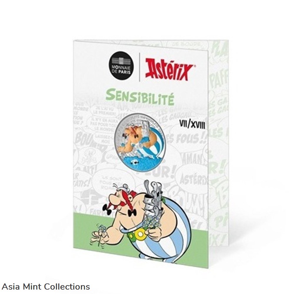 2022 - 10 euro France silver – Asterix (sensitivity) coins ingots bullion coin 2022 10 euro france silver asterix sensitivity