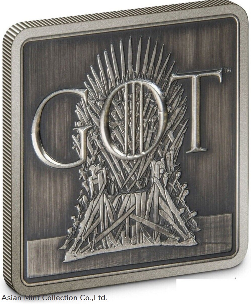 2022 Game of Thrones Iron Throne 1oz Silver Medallion 2 coins ingots bullion ingot 2022 game of thrones iron throne 1oz silver medallion