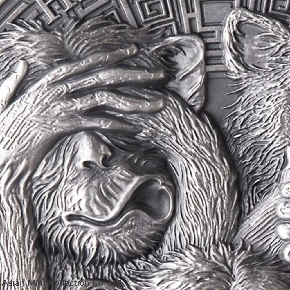 2022 - Three Wise Monkeys Life Quotes 1oz Coin 5 Cedis Republic of Ghana 4 coins ingots bullion silver 2022 three wise monkeys life quotes 1oz coin 5 cedis republic of ghana