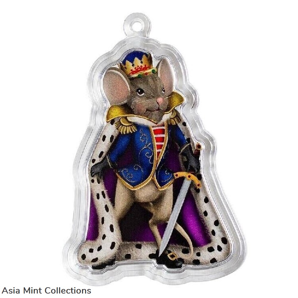 2023 - The Mouse King The Nutcracker PAMP Salomon Islands 1oz Silver PP with Original Packaging 4 coins ingots bullion coin 2023 the mouse king the nutcracker pamp salomon islands 1oz silver pp with original packaging