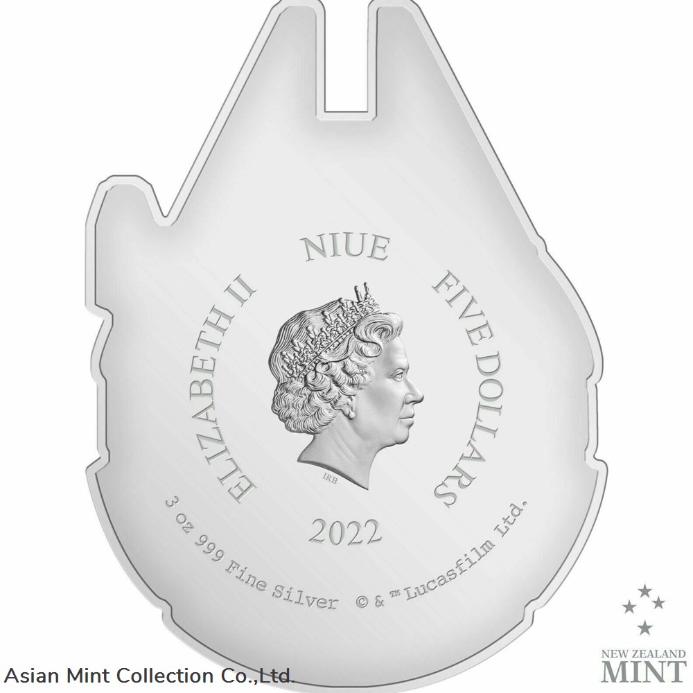 2022 Niue Star Wars Millennium Falcon Shaped 3oz Silver Coin 3 coins ingots bullion ingot 2022 niue star wars millennium falcon shaped 3oz silver coin