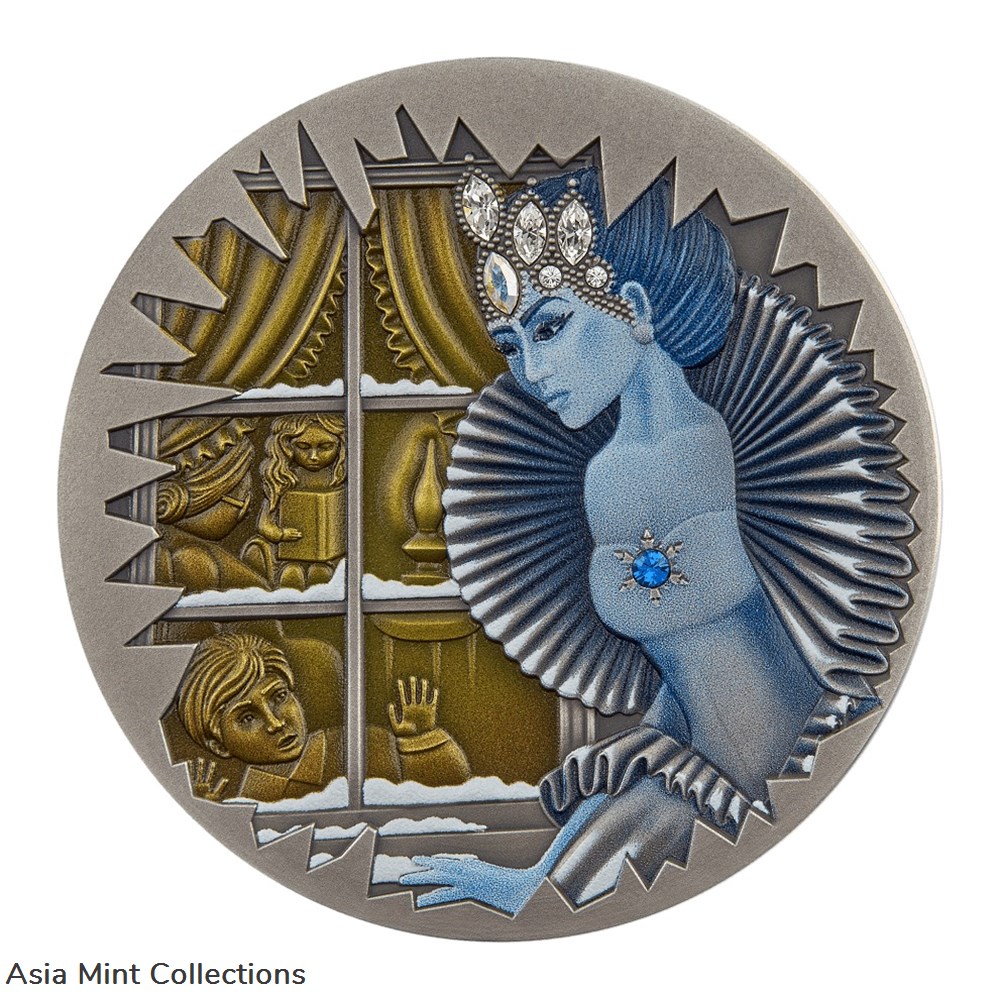 coins ingots bullion 2022 niue fairy tales snow queen 1 oz silver antiqued coin