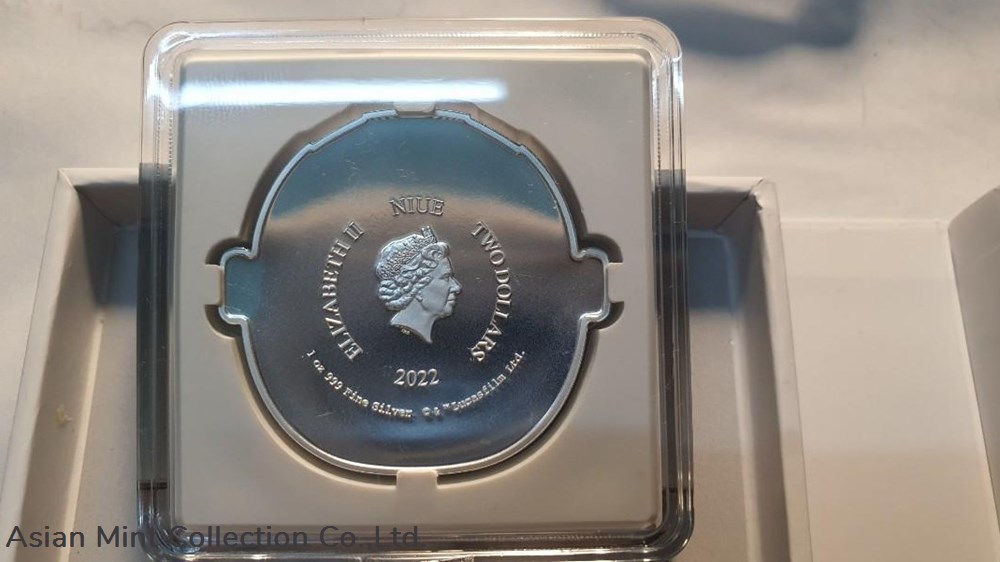 2022 Niue $2 1oz Silver Star Wars Mandalorian Grogu Pod Colorized Proof 2 coins 2022 niue 2 1oz silver star wars mandalorian grogu pod colorized proof