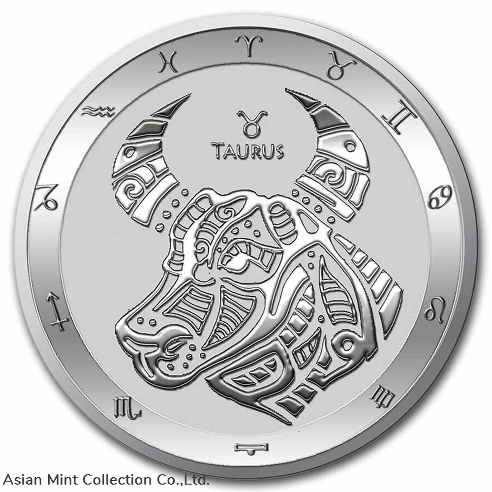coins ingots bullion coin 2022 tokelau 1 oz 999 silver 5 zodiac series taurus in capsule