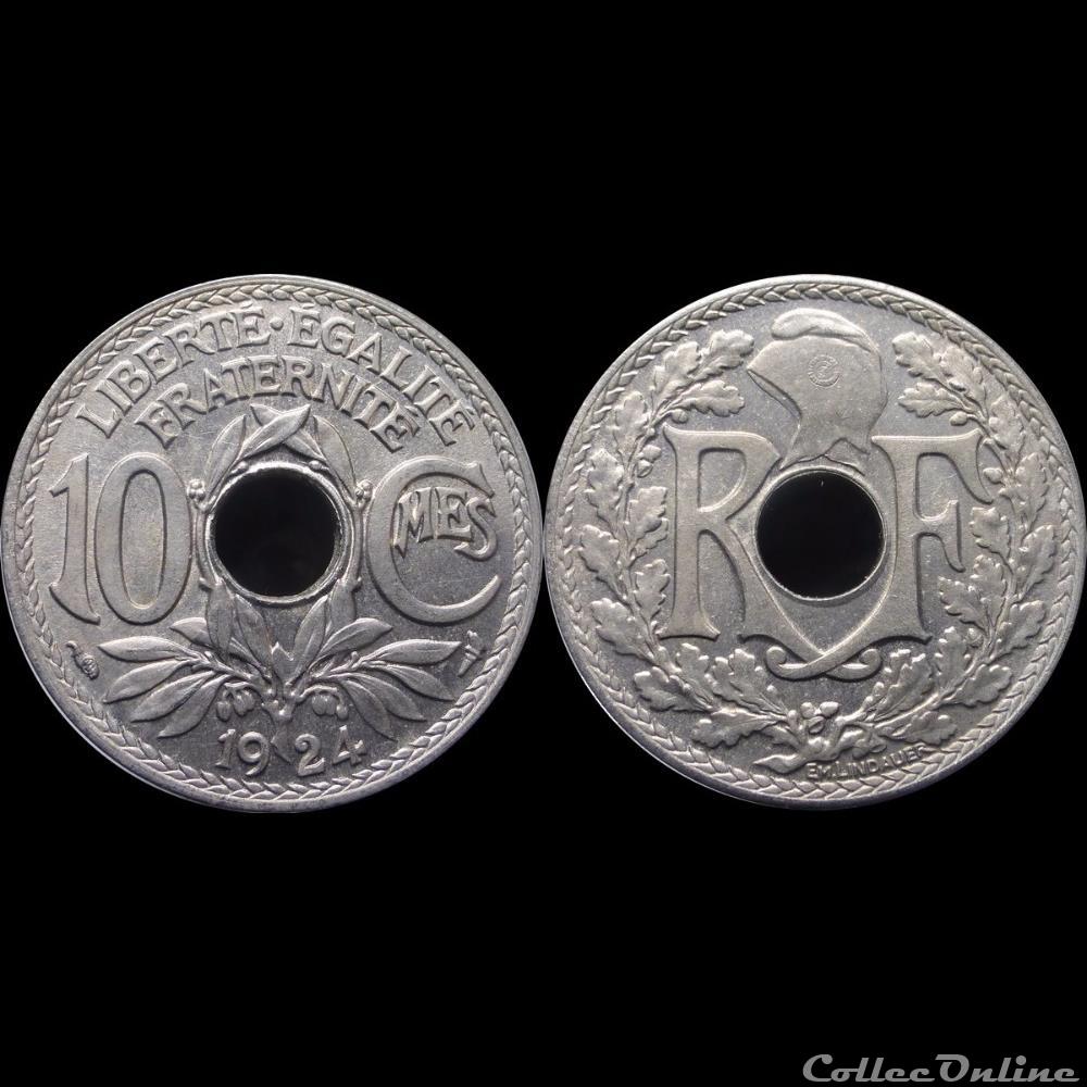 monnaie france moderne 1924 10 cts paris