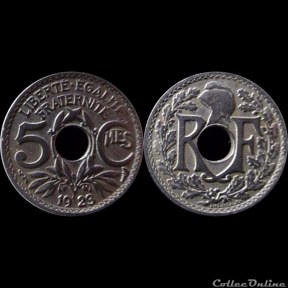 1923 - 05 cts petit module - Poissy monnaie france moderne 1923 05 cts petit module poissy