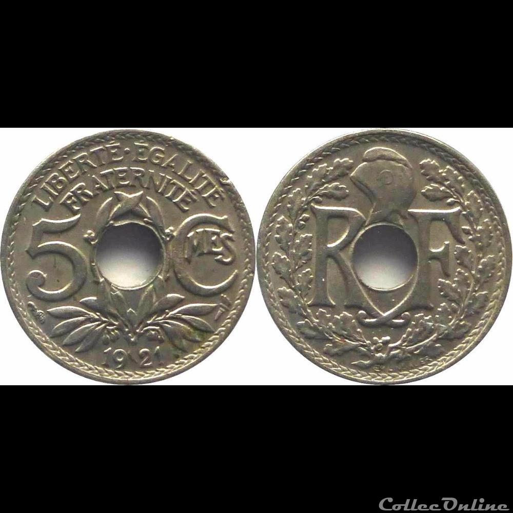 1921 - 05 cts petit module - Paris monnaie france moderne 1921 05 cts petit module paris