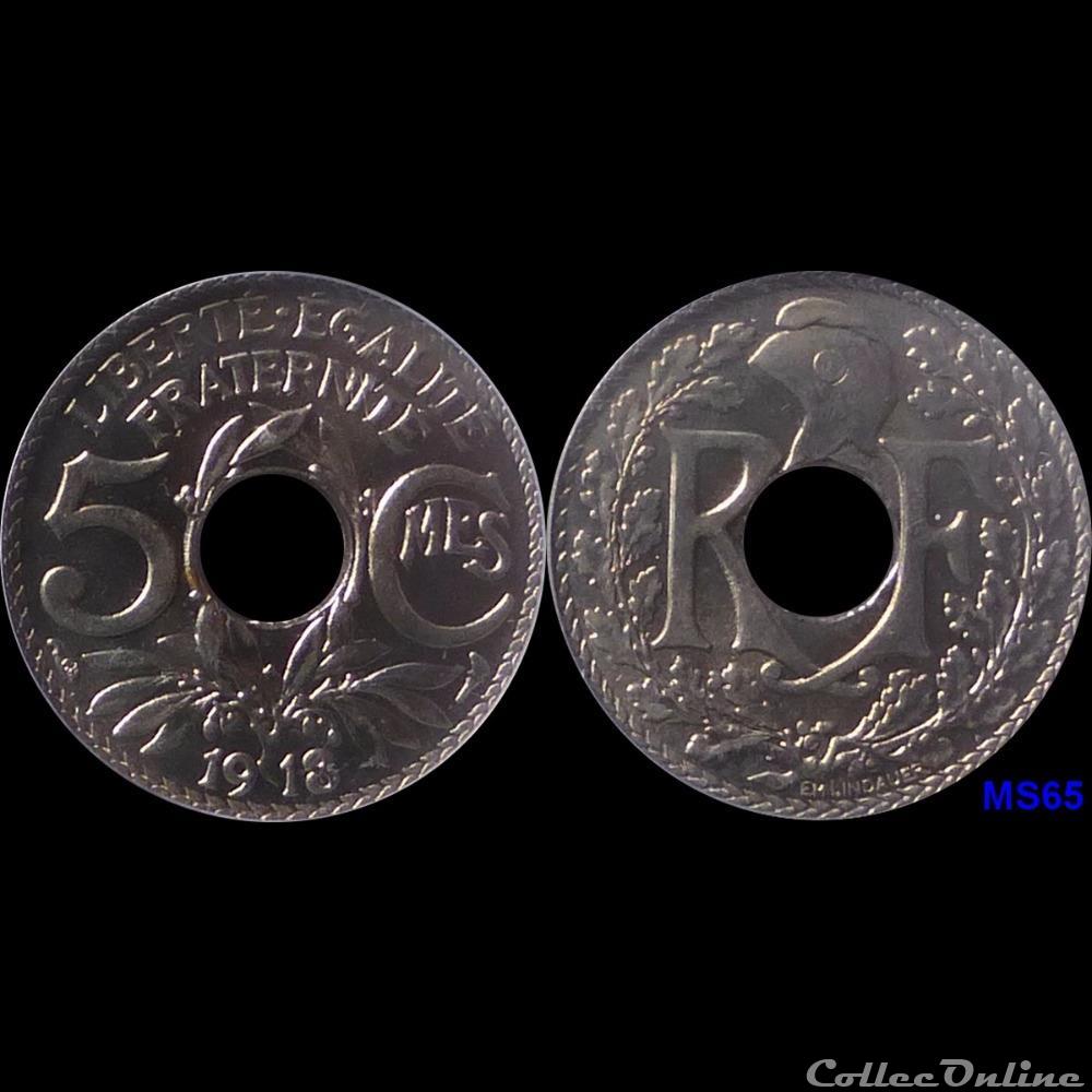 1918 - 05 cts grand module monnaie france moderne 1918 05 cts grand module