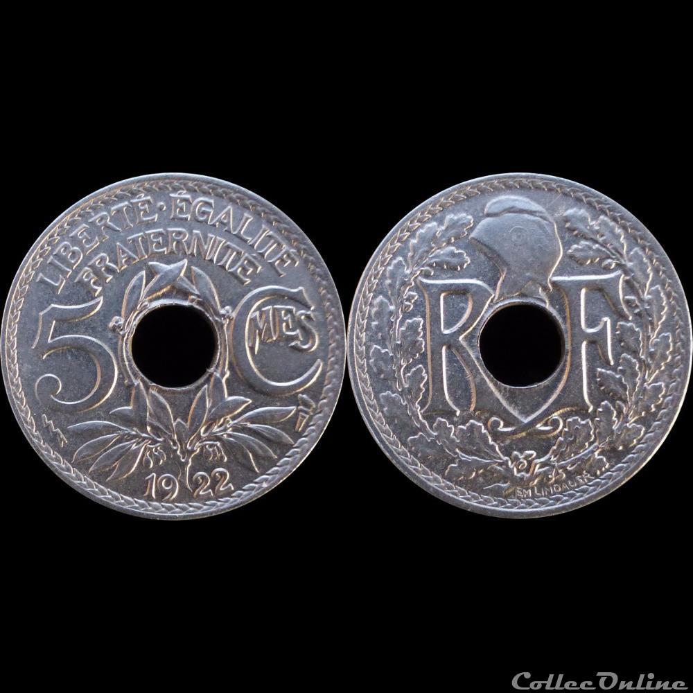 1922 - 05 cts petit module - Paris monnaie france moderne 1922 05 cts petit module paris