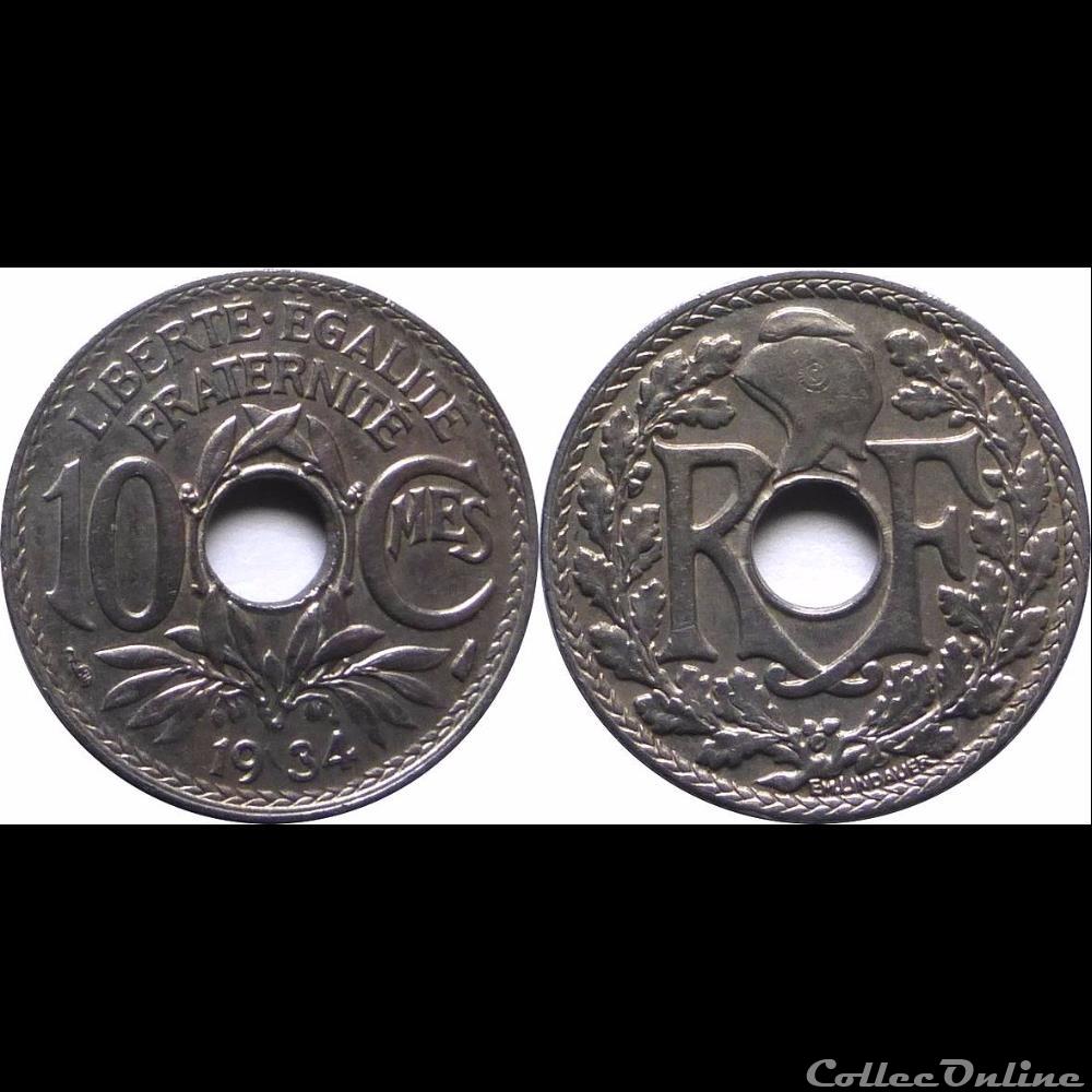1934 - 10 cts - Paris monnaie france moderne 1934 10 cts paris
