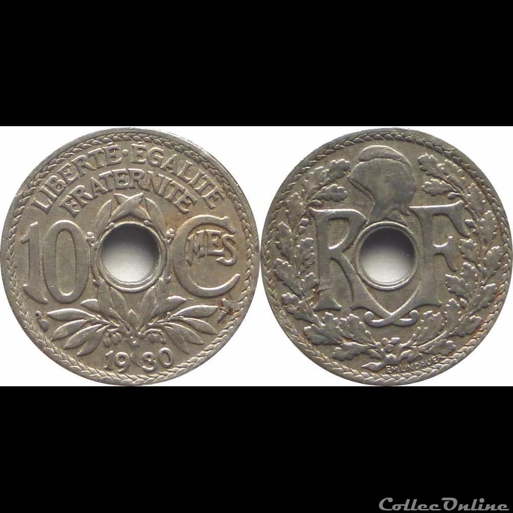 monnaie france moderne 1930 10 cts paris