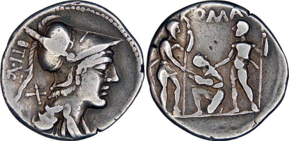 monnaie antique av jc ap romaine republicaine imperiale 234 1 veturia denarius 137 bc