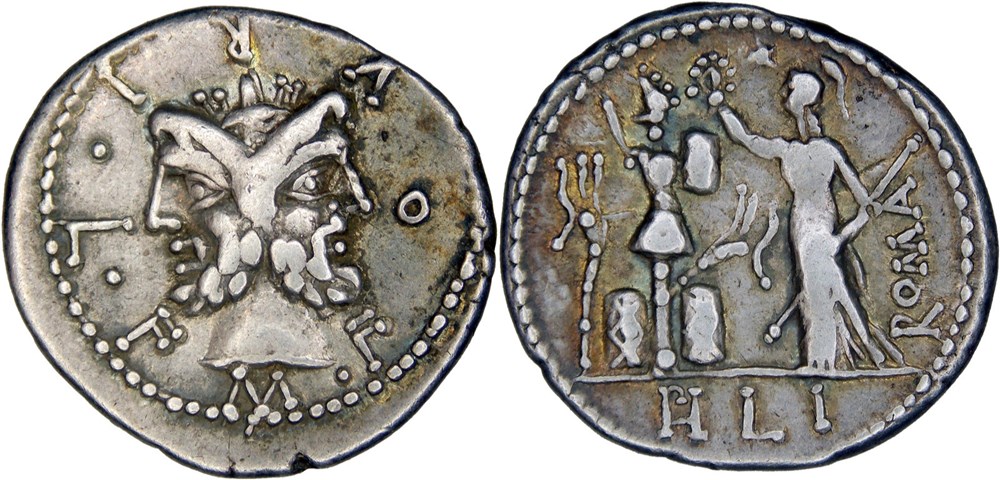 281/1. Furia - denarius (119 BC) monnaies antiques romaines imperiales et republicaines 281 1 furia denarius 119 bc