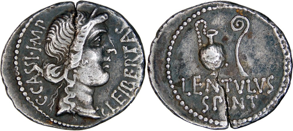 monnaies antiques romaines imperiales et republicaines 500 3 cassia cornelia 43 42 bc