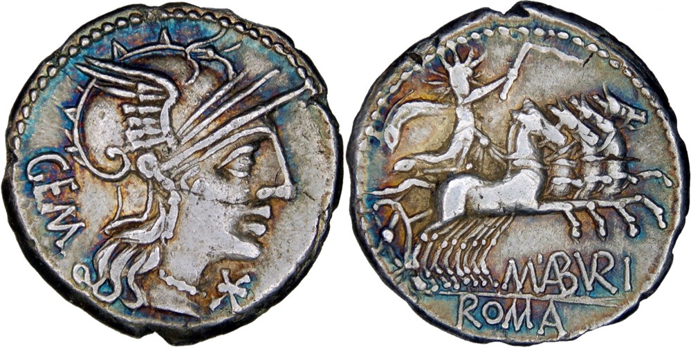 250/1. Aburia (132 BC) monnaies antiques romaines imperiales et republicaines 250 1 aburia 132 bc