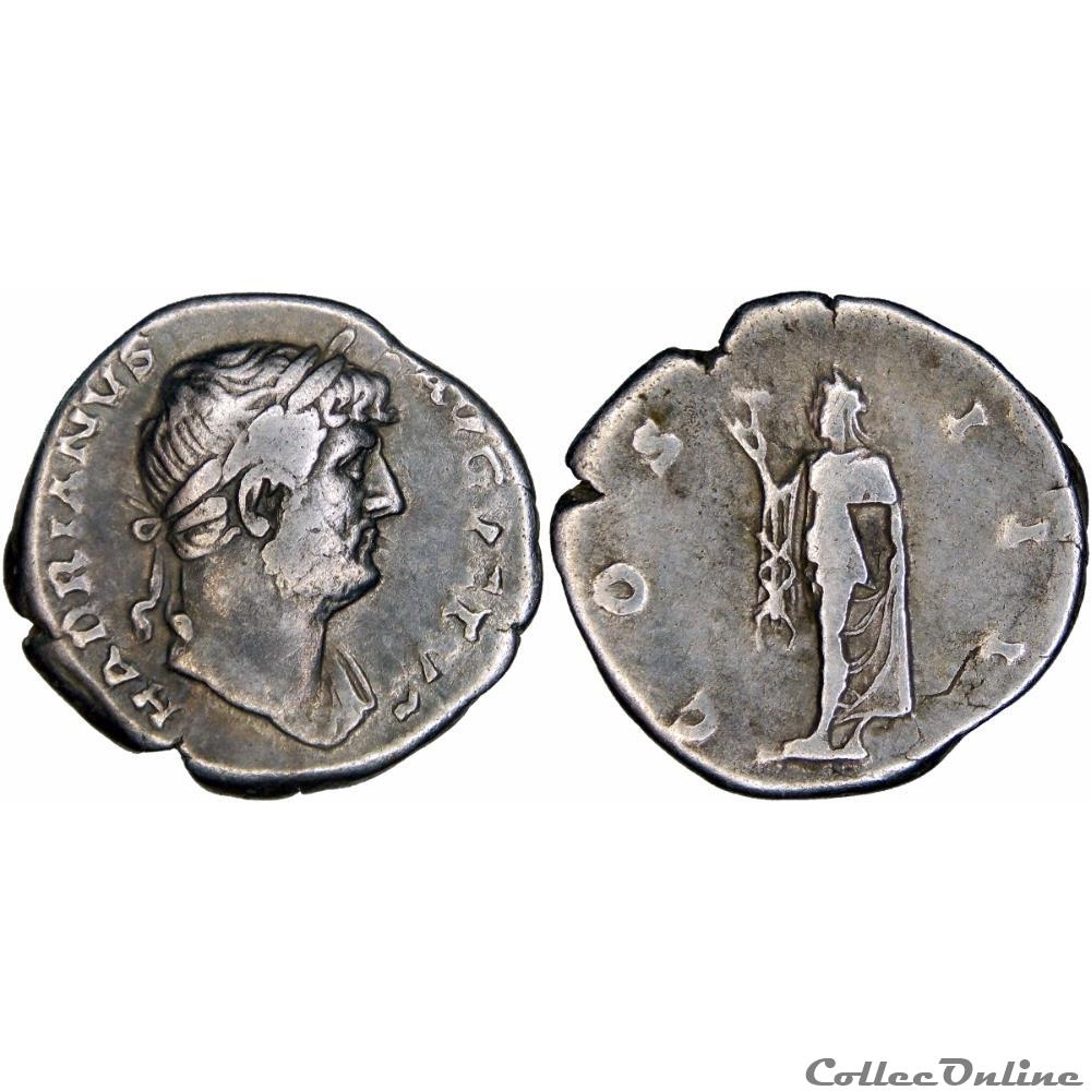 3. Hadrian. 181 - denarius (Spes) monnaies antiques romaines republicaines imperiales 3 hadrian 181 denarius spes