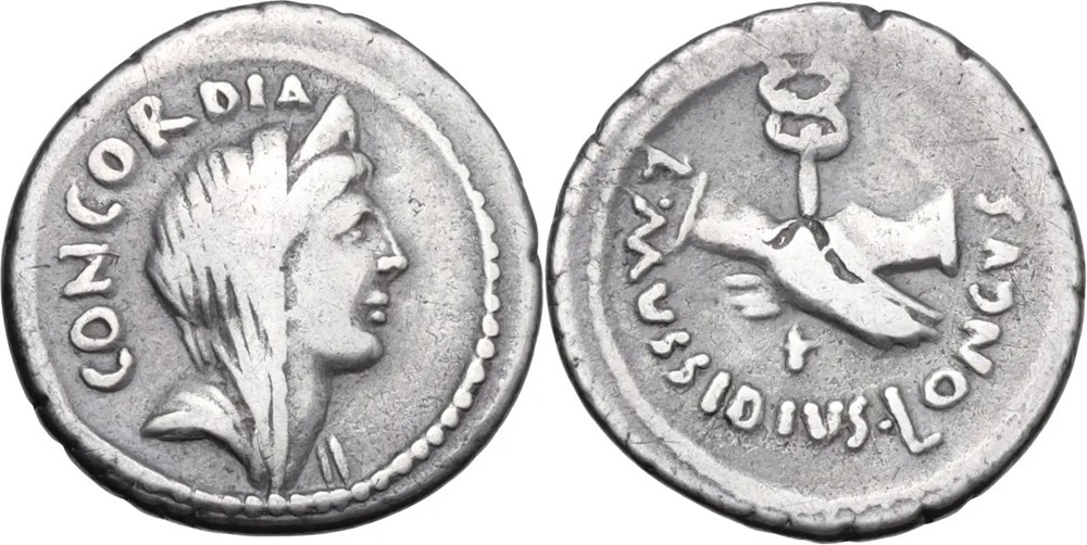 monnaies antiques romaines imperiales et republicaines 494 41 mussidia 42 bc