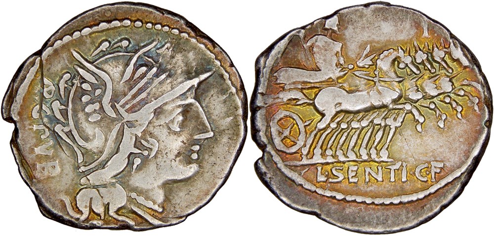 monnaies antiques romaines imperiales et republicaines 325 1a sentia 101 bc